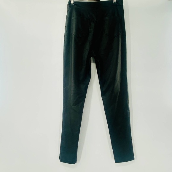 Princess Polly Faux Leather-Ryan Pants Black Size 6 Cigarette Leg Vegan Leather - Picture 3 of 9